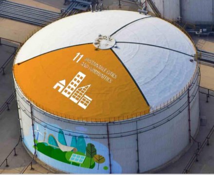 Heydər Əliyev adına Neft Emalı Zavodunda bədii tərtibat (street art) işləri