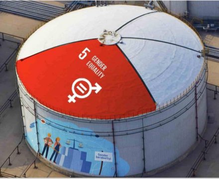 Heydər Əliyev adına Neft Emalı Zavodunda bədii tərtibat (street art) işləri