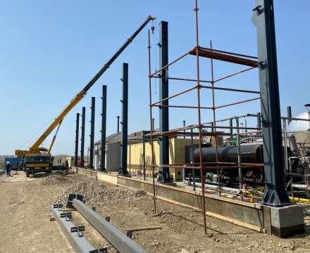 “Socar Ueyst menecment kompleks” MMC üçün,  Şonqar qəsəbəsində metal konstruksiyalardan 24x24x8 m(H) ölçülü sexin tikintisi