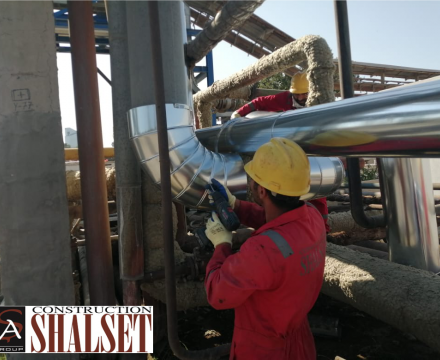 Heydər Əliyev adına Neft Emalı Zavodunda borular üzrə istilik izolyasiya işlərinin aparılması