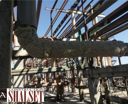 Heydər Əliyev adına Neft Emalı Zavodunda borular üzrə istilik izolyasiya işlərinin aparılması