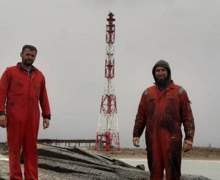 H=120m-lik Məşəl Qurğusunun Əsaslı Təmiri Zamanı Görülən İşlərin Ardıcıllığı