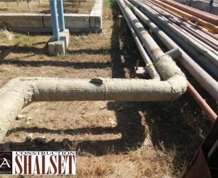 Heydər Əliyev adına Neft Emalı Zavodunda borular üzrə istilik izolyasiya işlərinin aparılması