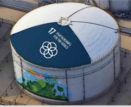 Heydər Əliyev adına Neft Emalı Zavodunda bədii tərtibat (street art) işləri