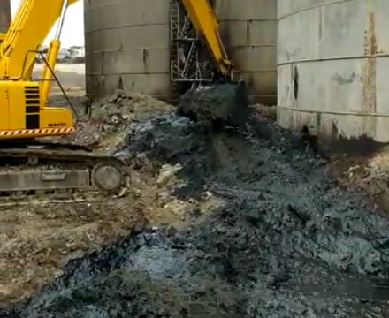 Çən dibi şlamların zərərsizləşdirilməsi, Neftlə çirklənmiş ərazilərin təmizlənməsi və NEZ ərazisindən kənara daşınılması