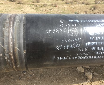 Qumyataq Nasos Stansiyası ilə Heydər Əliyev adına NEZ arasu su kəmərinin tikintisi.