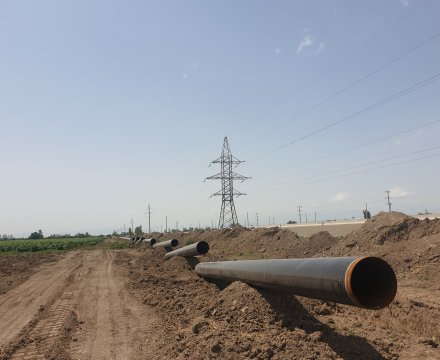 “Azadqaraqoyunlu-Ağdam" qaz kəmərinin və üzərində QPS quraşdırmaqla "Ağdam QPS" qaz kəməri qolunun tikintisi işləri.