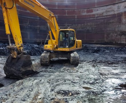 Çən dibi şlamların zərərsizləşdirilməsi, Neftlə çirklənmiş ərazilərin təmizlənməsi və NEZ ərazisindən kənara daşınılması