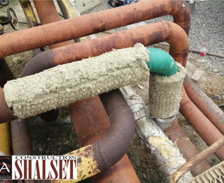 Heydər Əliyev adına Neft Emalı Zavodunda borular üzrə istilik izolyasiya işlərinin aparılması