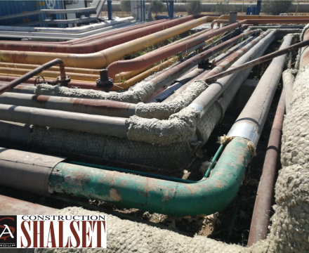 Heydər Əliyev adına Neft Emalı Zavodunda borular üzrə istilik izolyasiya işlərinin aparılması