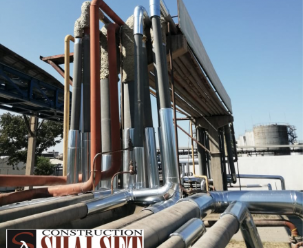 Heydər Əliyev adına Neft Emalı Zavodunda borular üzrə istilik izolyasiya işlərinin aparılması