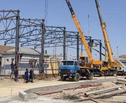 “Socar Ueyst menecment kompleks” MMC üçün,  Şonqar qəsəbəsində metal konstruksiyalardan 24x24x8 m(H) ölçülü sexin tikintisi
