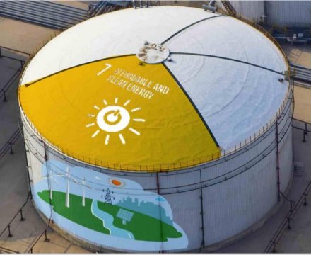 Heydər Əliyev adına Neft Emalı Zavodunda bədii tərtibat (street art) işləri