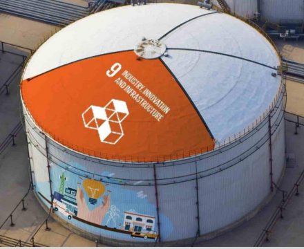 Heydər Əliyev adına Neft Emalı Zavodunda bədii tərtibat (street art) işləri