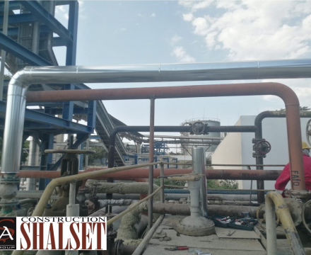 Heydər Əliyev adına Neft Emalı Zavodunda borular üzrə istilik izolyasiya işlərinin aparılması