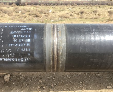 Qumyataq Nasos Stansiyası ilə Heydər Əliyev adına NEZ arasu su kəmərinin tikintisi.