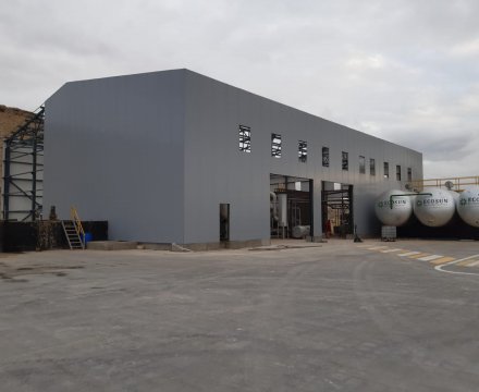 “Socar Ueyst menecment kompleks” MMC üçün,  Şonqar qəsəbəsində metal konstruksiyalardan 24x24x8 m(H) ölçülü sexin tikintisi