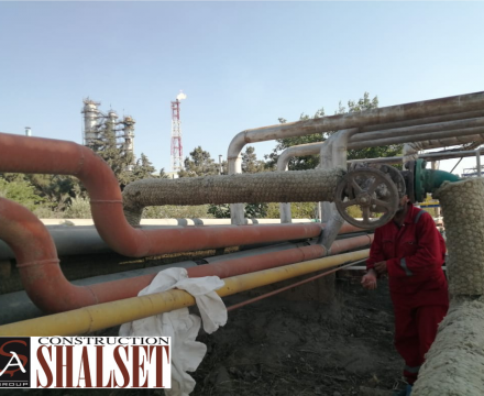 Heydər Əliyev adına Neft Emalı Zavodunda borular üzrə istilik izolyasiya işlərinin aparılması